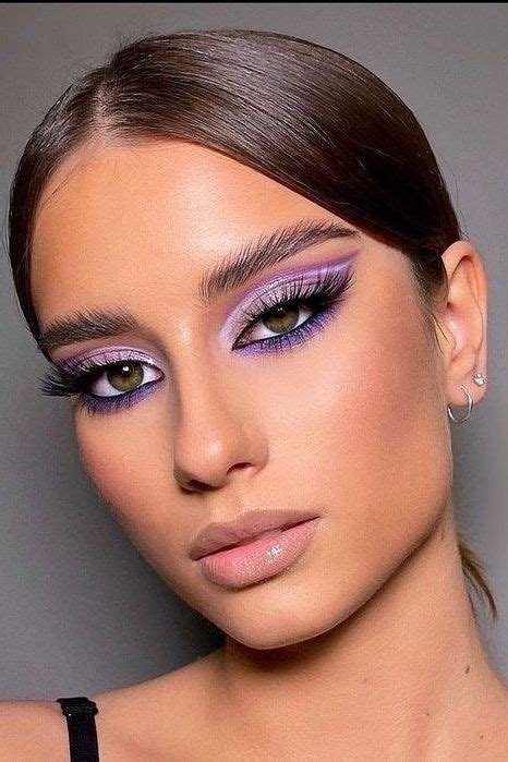 Euphoria Makeup Lavender Shiny And Smokey Makeup Look Purple Makeup Bright Makeup Fancy Makeup