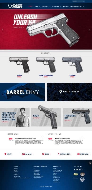 Kahr Arms Launches New Website Kahr Firearms Group