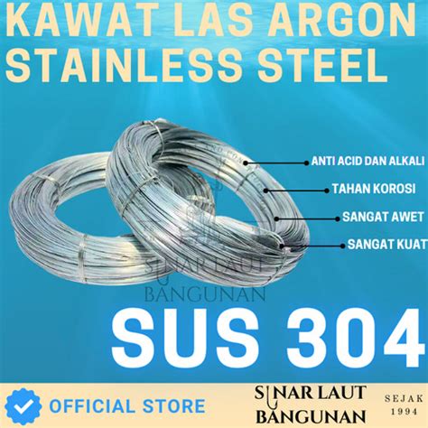 Jual Kawat Las Argon Stainless 304 Soft 1 KG Welding Wire Jakarta