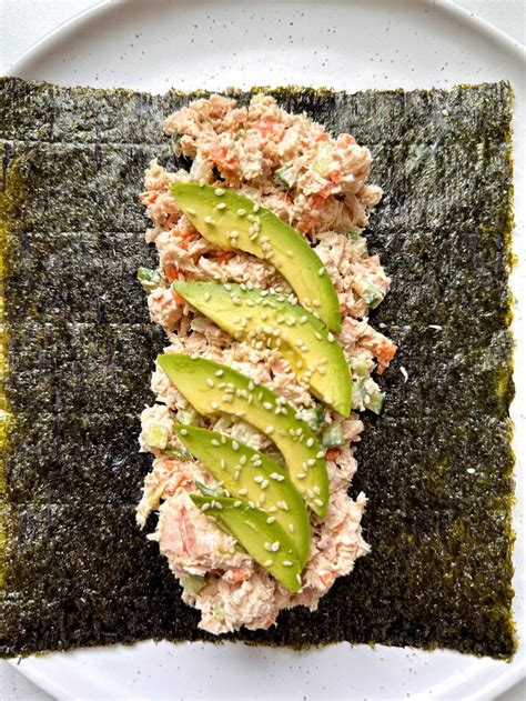 Tuna Salad Nori Wraps Paleo Rachlmansfield Recipe Nori Wrap Tuna Salad Yummy Lunches