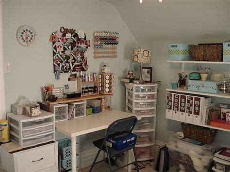 cluttered craftroom craft room organization remodel bedroom craft room