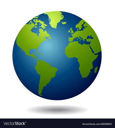 World globe Royalty Free Vector Image - VectorStock