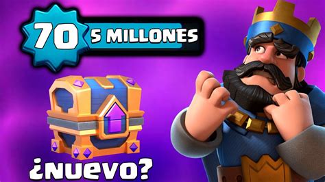 Nuevo Cofre De Comodines 5m De Xp Para Nivel 70💀 Actualizacion Clash Royale Youtube