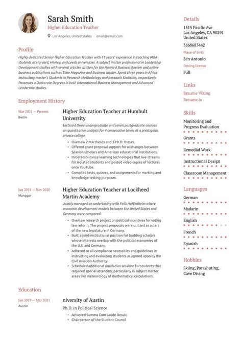 19 Teacher Resume Examples Guide For 2024 Artofit