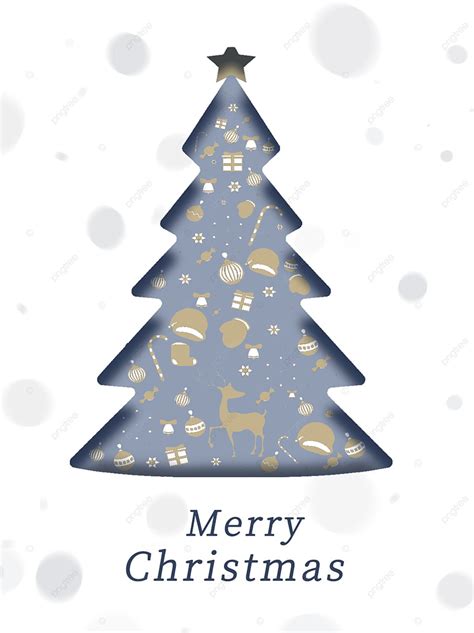 Blue Minimalistic Christmas Poster Template Download on Pngtree