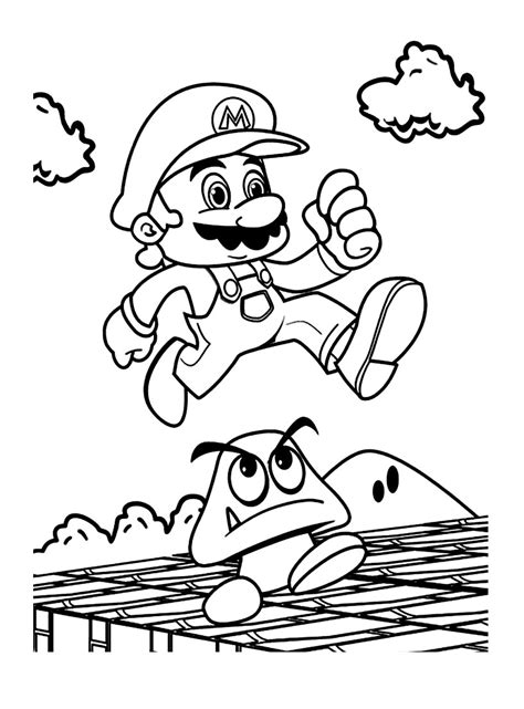 Top22 Coloriage A Imprimer Mario Pics Voyager En Solo