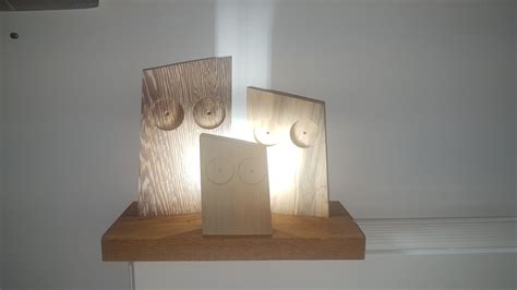 Lampe Chouettes Par Juljul Sur L Air Du Bois