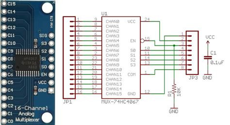 Cd Hc Channel Analog Multiplexer Demultiplexer Makerslab Fablab