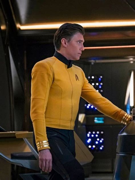 Captain Pike Star Trek Discovery Yellow Leather Jacket - Fit Jackets