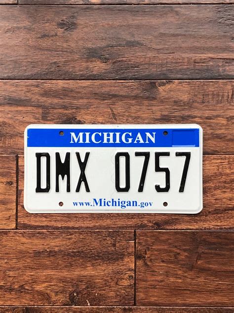 License Plate Michigan Prototype Color Test, Unique Michigan License ...