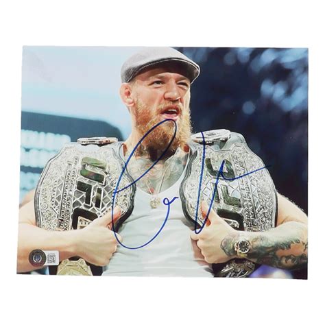 Conor Mcgregor Signed Ufc 8x10 Photo Beckett Pristine Auction