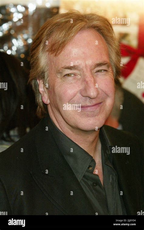 Alan Rickman Arriving At The World Premiere Of Love Actually At The