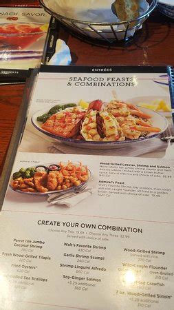 Red lobster menu - atilalc