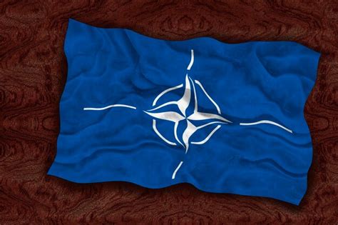 Premium Photo National Flag Of NATO Background With Flag Of NATO