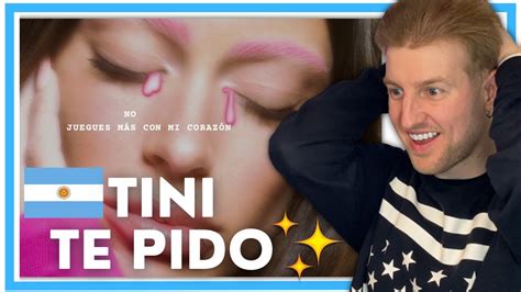 Reacción TINI Te Pido Letra Lyric YouTube