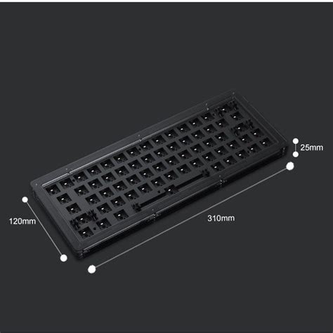 Akko ACR64 RGB Wired Mechanical Keyboard Acrylic DIY Kit Hot Swappable Socket Gasket Mount