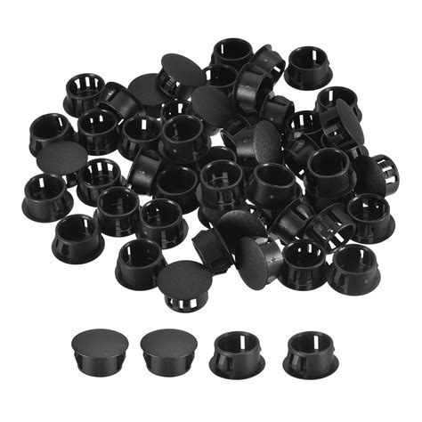 Uxcell 110pack 58 Plastic Hole Plugs Panel Flush Type Knockout