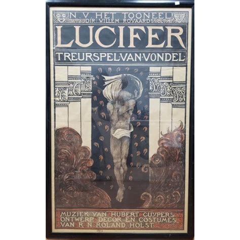 Lot Richard N Roland Holst 1868 1938 Lucifer