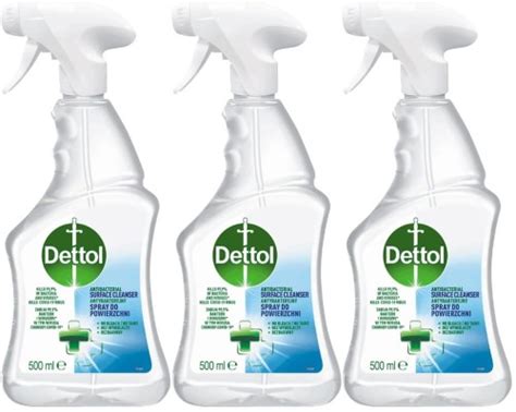 Zestaw 3 Szt DETTOL Antybakteryjny Spray Do Powierzchni Original 500ml