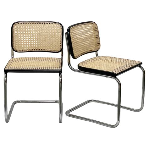 Ensemble De Chaises Cesca Vintage Par Marcel Breuer Pour Gavina