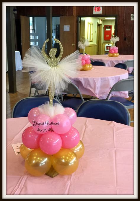 Ballerina First Birthday Balloons Centerpiece Elegantballoons