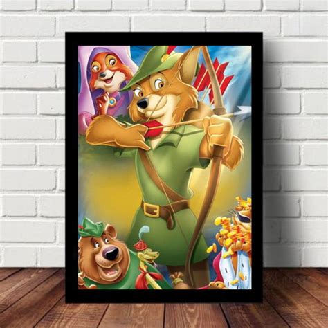 Quadro Decorativo Robin Hood Animação Infantil Elo7