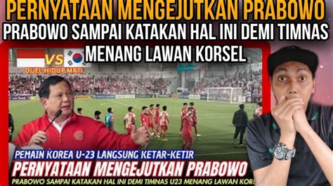 GEMPARKAN ASIA Pernyataan Mengejutkan PRABOWO Jelang Timnas