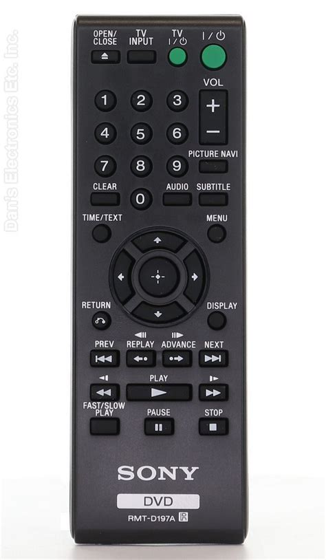 SONY RMTD197A DVD Remote Control - Walmart.com