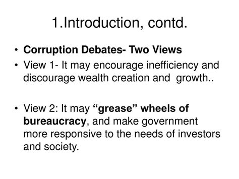 Ppt Chapter 14 Corruption And Development By John Mbaku Powerpoint