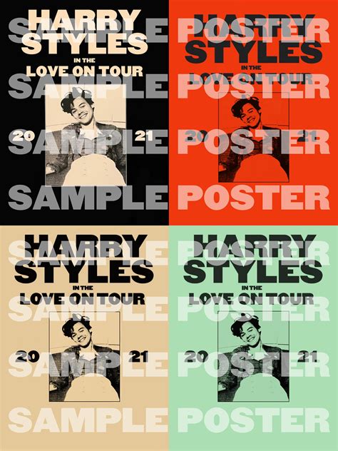 Harry Styles Love on Tour Poster Photo Print Music & Movie Posters ...