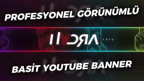 Profesyonel Görünümlü Basit Banner Yapımı YouTube