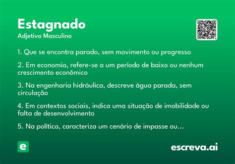 Significado Da Palavra Estagnado