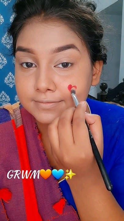 Grwm💙🧡 ️ Tomay Amay Mile Grwm Viral Reels Shorts Subscribe Makeup Youtube