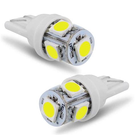 Par Lampada T Leds Branca V Ps Ilumina O Automotiva