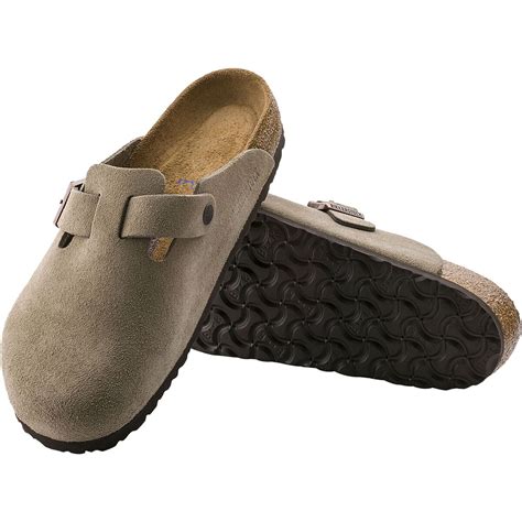 Birkenstock Boston Soft Footbed Suede Clog Womens Footwear