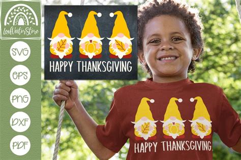 Thanksgiving Gnomes SVG, Happy Thanksgiving SVG