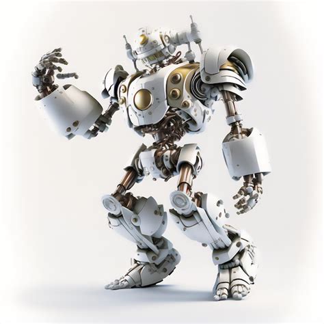 Premium Photo | Robot doing a cool dance in an abstract rainbow image