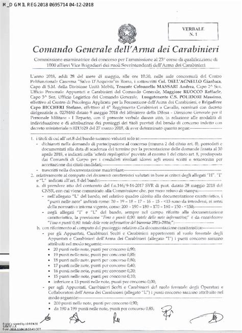 Pdf Comando Generale Dell Arma Dei Carabinieri Difesa It Ufficio