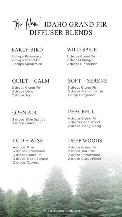 8 Ideas For Diffuser Blends With Idaho Grand Fir