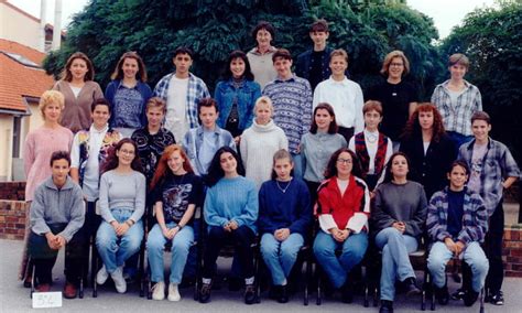 Photo de classe 3ème4 de 1995 Collège Du Bois D aulne Copains d avant