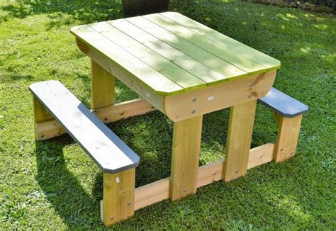 Table de pique nique pour enfant avec bac à sable 79 x 100 x 53 cm