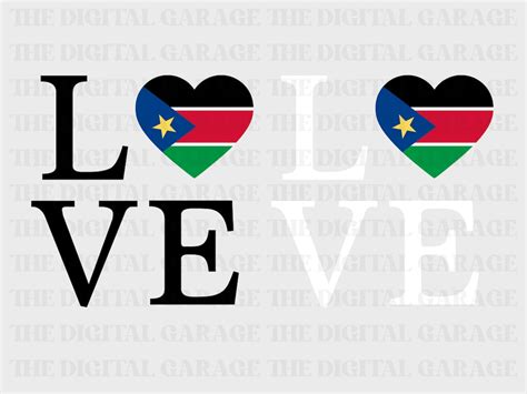 South Sudan Flag SVG PNG, Love South Sudan, South Sudan Svg, South ...