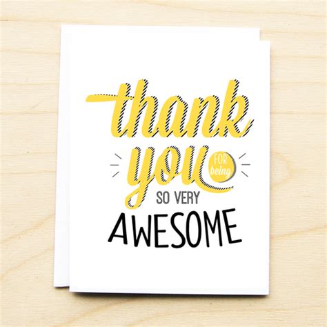 Thank You for Being Awesome | KTFDesign