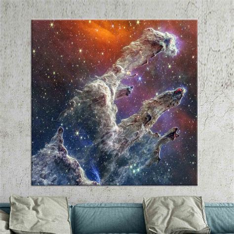 Nasa Wall Decor Canvas Wall Decor Nebula Print James Webb Telescope