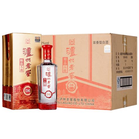 泸州老窖 D6精品头曲 浓香型 52度 500ml6瓶 整箱装白酒（含3只礼品袋）【图片 价格 品牌 评论】 京东