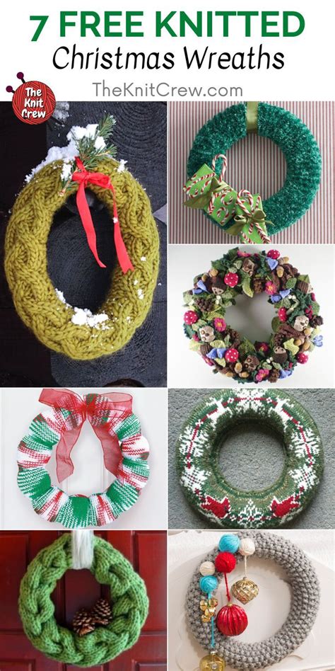 7 Free Knitted Christmas Wreath Patterns The Knit Crew