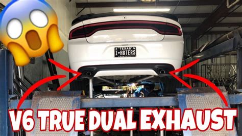 Best Exhaust Setup For V6 Dodge Charger Omg Awesome Youtube