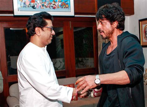 Shah Rukh Khan Meets Mns Leader Raj Thackeray Ahead Of Raees Release