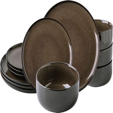 Hokku Designs Edoardo 12 Piece Ceramic Dinnerware Set Service For 4 Wayfair