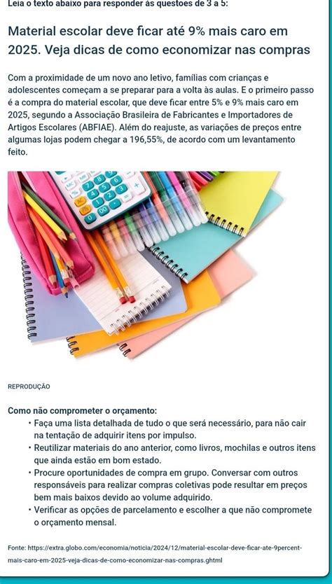 Resolvido Leia O Texto Abaixo Para Responder S Questoes De